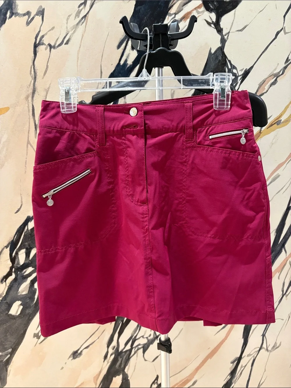 Daily Sports Magenta Golf Skort with Zip Pockets